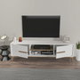 Hanah Home Eslem Soporte para TV Blanco y Nogal